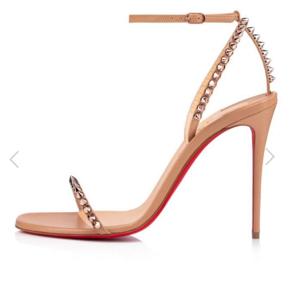 Christian Louboutin So Me Nude (size 39 /US 9) Strappy Heels